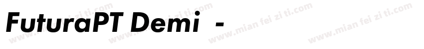 FuturaPT Demi字体字体转换